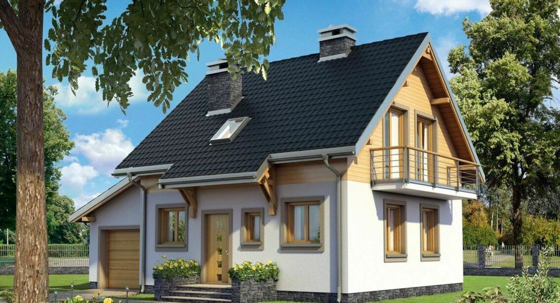 <span style="font-weight: bold;">Дом с мансардной в деревне Рузино, Московская область, г. Зеленоград </span>