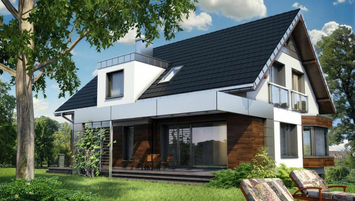 Жилой дом с мансардой, пгт.Черноморское, Крым